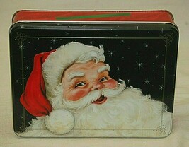 M&amp;M Mars Milky Way Tin Box Jolly Santa circa 1940 Christmas Advertising ... - £17.44 GBP