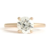 Authenticity Guarantee 
Round European Solitaire Diamond Engagement Ring 14K ... - £1,926.24 GBP