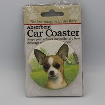 Super Absorbent Car Coaster - Dog - Chihuahua - Tan - £4.49 GBP