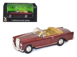 1961 Bentley Continental S2 Park Ward DHC Convertible Burgundy 1/43 Diecast Car - £21.78 GBP