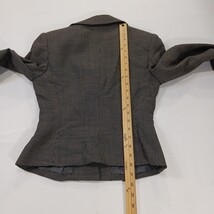 Georgiou Studio Woman’s Gray 3-Button Collar Wool Blend  Blazer Jacket Size 0 image 7