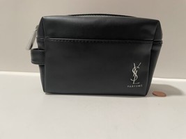 Yves Saint Laurent YSL Beauty Makeup Cosmetic Bag Travel Pouch Black - £24.10 GBP