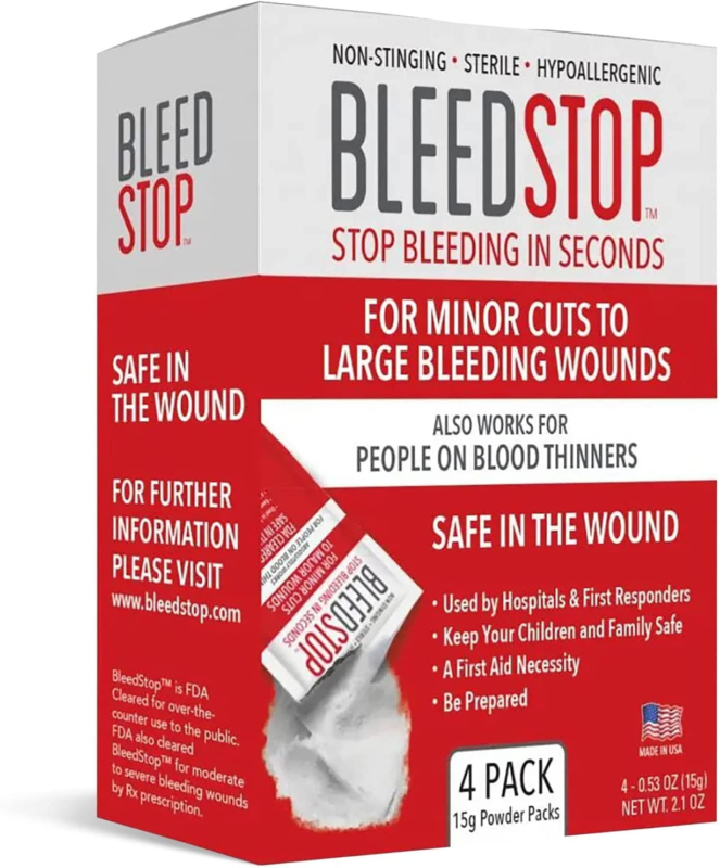 Primary image for Bleedstop™ First Aid Powder for Blood Clotting, Trauma Kit, Blood Thinner Patien