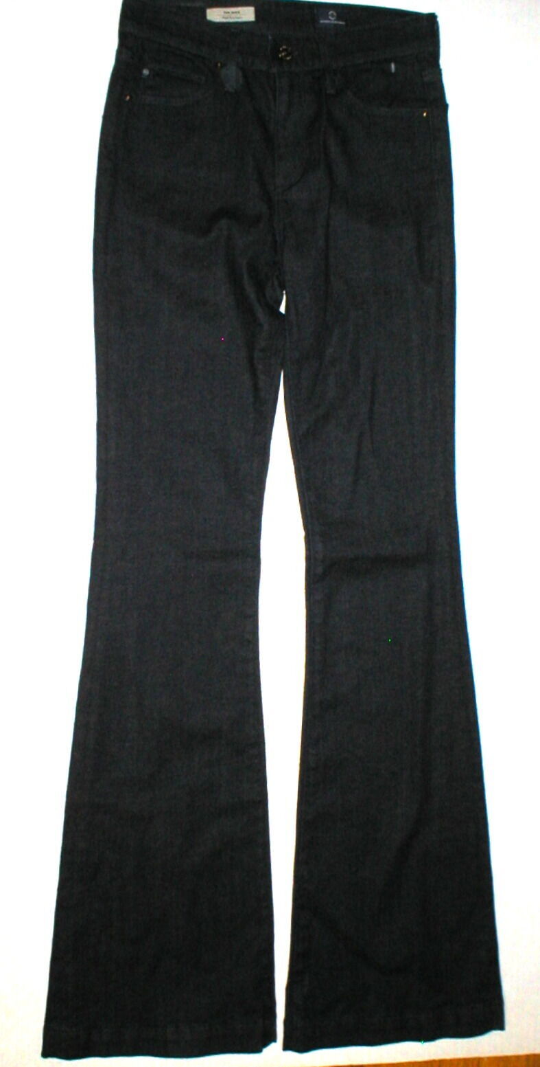 New Womens 26 AG Jeans NWT Designer The Janis High Waist Flare Dark Blue