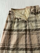 Breckenridge Women's Tan/Brown Plaid Rear Zipper Pull-On Pencil Skirt Waist 26" image 6