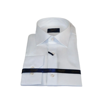 Men 100% Fancy Cotton Shirt Manschett Quesste Turkey Slim Fit 6041-03 White image 3