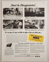 1951 Print Ad Rent a New Car From Hertz Chevrolet Family on Picnic - $11.68