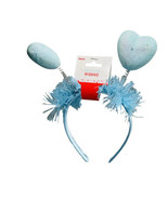 Valentines Tinsel Headband Velvet Covered W/Glitter Hearts - $279.20 MXN