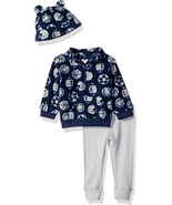 NWT Gerber Baby Boy 3-Piece Sports Themed Micro Fleece Top, Pant and Cap... - $227.52 MXN