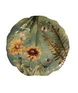 Spode Floral Haven Sculpted Luncheon Plate Bees Moths Ferns Flowers England - £20.53 GBP