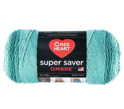 Red Heart Super Saver Ombre Yarn 10 Oz. Spearmint - £13.59 GBP