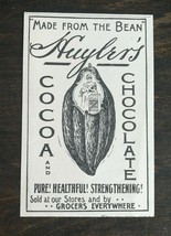 Vintage 1900 Huyler&#39;s Cocoa and Chocolate Original Ad 1021 - £5.18 GBP