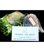 Aches &amp; Pains Organic Herbal Bath Tea Natural Apothecary Tub Tea Salt - ... - £7.63 GBP