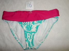 Roxy Shore Swim Bottom ( Girls) Teal With Pink Size 16-NWOT - £4.78 GBP