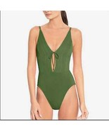 NWT Robin Piccone Lily One Piece Swimsuit in Navy Size 8 - £62.32 GBP