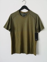 NWT LULULEMON CAPB/GLSC Gold Blue Metal Vent Tech SS 2.0 Top Shirt Men&#39;s... - £61.03 GBP