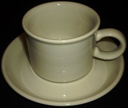 Stonehenge Midwinter White Stoneware China Cup &amp; Saucer SET/8 England Wedgwood - £50.06 GBP