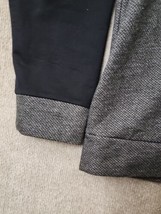 Calvin Klein Pullover Sweater Mens 2XL Black Gray Colorblock 1/4 Zip Lon... - £19.68 GBP