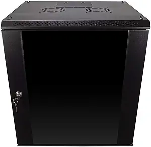 NavePoint 12U Server Rack Enclosure with Glass Door, Cooling Fan, Locks,... - $344.99