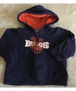 Carters Boys Navy Blue Orange Bulldogs Vintage Long Sleeve Hoodie 18 Months - $6.65 CAD