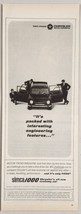 1963 Print Ad Simca 1000 4-Door Chrysler Imported Economy Car - $16.18
