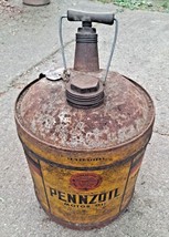 VINTAGE~PENNZOIL MOTOR OIL 5 GALLON CAN! OIL CITY PA. - £91.41 GBP