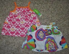 Girls Summer Tank Top &amp; Skort Carters 2 Pc Toddler Set $32-sz 24 months - £9.34 GBP