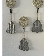 (5) Boston International Silver Bell Ornament  Farmhouse Style - NEW! - $9.99