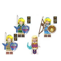 4pcs Game Series Princess Link Assembled Building Block Doll Toy - $393.49 MXN