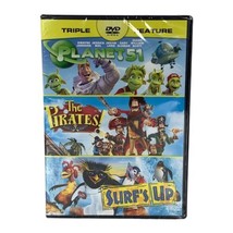 Brand New Sealed Planet 51 / The Pirates / Surf&#39;s Up Triple Feature 3-Movies Dvd - £3.53 GBP