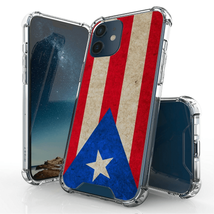 Transparent Tpu Shockproof Case For I Phone 11 Pro Max 6.5″ Puerto Rican Flag - £5.31 GBP