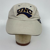 Vintage 1995 UNC Bears The Game Ball Cap Tan Cotton Back Strap Embroidered Logo - £9.47 GBP