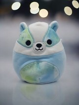 Squishmallow 5&quot; Banks the Badger Soft Blue Green Plush Toy NEW w/ Tags - £10.64 GBP