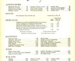 The Boston Club Luncheon Menu Boston Massachusetts 1956 - $19.78