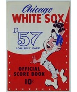 1957 Chicago White Sox New York Yankees Official Score Book Mickey Mantle - $17.81