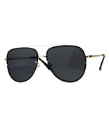 Damen Modische Sonnenbrille Flach Top Eckig Pilot Sonnenbrille UV400 - $12.88