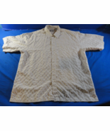 PINEAPPLE CONNECTION WHITE BLACK PLAID OUTDOOR BUTTON UP SHORT SLEEVE SH... - $337.77 MXN