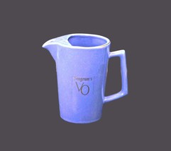 Seagrams VO whisky | soda | water jug or pitcher. McCoy Pottery USA. - £37.08 GBP