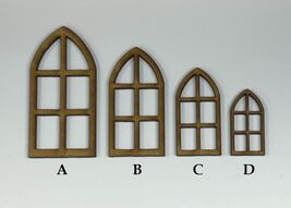 Windows x10 Terrain Building Bits 28mm Laser Cut MDF FAST SHIPPING US SE... - $2.99