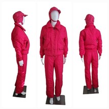 Vintage 80s Ski Bib Overalls Jacket Set Snowboard Pink Snow Bunny Suit, ... - $166.32