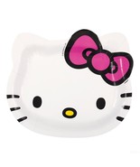 Hello Kitty Face Shaped Dessert Plates Birthday Party Supplies 8 Per Pac... - $170.11 MXN