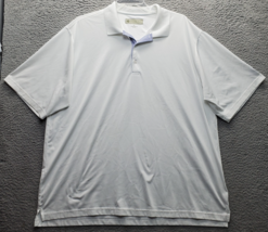 Donald Ross Golf Performance Polo Shirt Men&#39;s 2XL White Collared High Lo... - $24.36