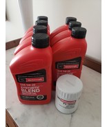 7QT FORD Motorcraft Motor Oil SAE 5W20 Syn Blend + ENGINE OIL FILTER | D... - $177.26 CAD