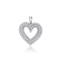 Authenticity Guarantee

10K White Gold Round Natural Diamond Open Heart ... - £688.82 GBP