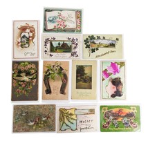 Lot 11 Antique Early 1900s Birds Landscape Floral Greeting Card Postcard... - $24.19