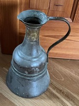 Vintage Large Bronze or Copper Metal Pitcher – 13.75 inches high x 8.25 ... - £30.42 GBP