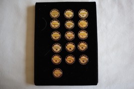 Lot of 16 New JB Hunt 2 -17 yrs Safe Driving Award Gold Tone Metal Pins - $100.00