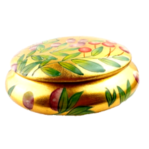 Toscana Dresser Jar Andrea by Sadek Artist Brenda Walton Gold Leaf - £25.89 GBP