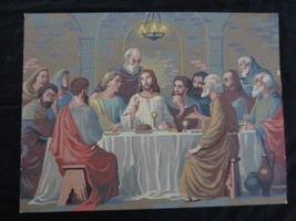 Religious The Last Supper Paint By Number Painting - 24&quot; X 18&quot; - £23.54 GBP