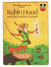 VINTAGE 1978 Disney Robin Hood and the Golden Arrow Hardcover Book  - £11.67 GBP